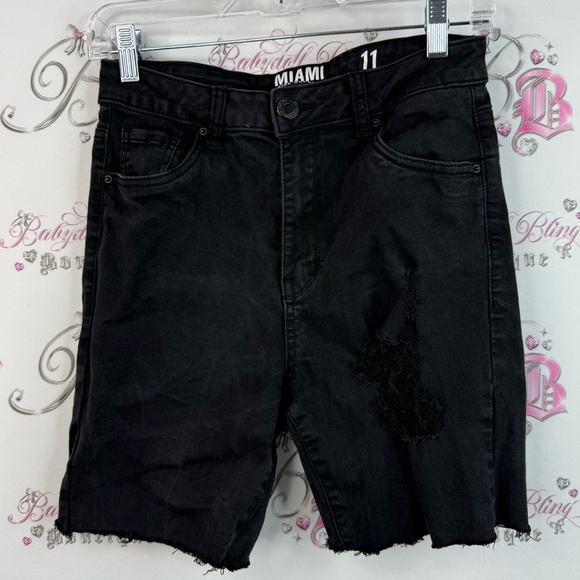 miami Pants - Miami high rise super skinny black shorts Women's Distressed Black Jean Shorts